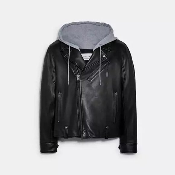 GENUINE Coach Lambskin MOTO Jacket XL NWT